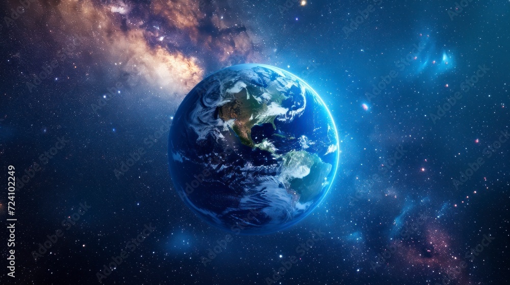 planet earth in high resolution with real stars background. planets concept planet earth in high resolution with real stars background. planets concept