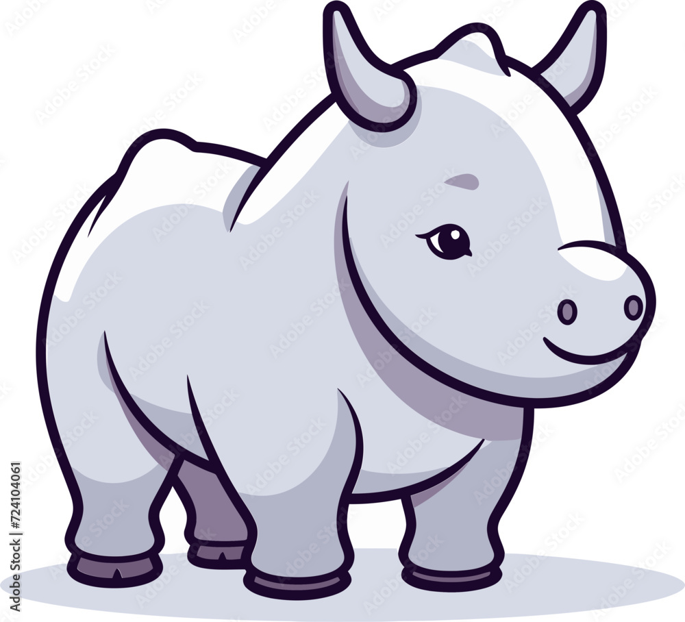 Abstract Rhino Vector CompositionRhino Vector Graphic for Safari Tours
