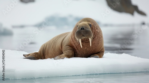Walrus on Ice Floe