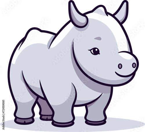 Abstract Rhino Vector CompositionRhino Vector Graphic for Safari Tours © The biseeise