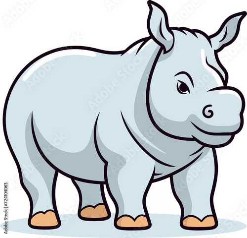 Rhino Vector Graphic for Environmental Policy AdvocacyRhino Vector Art for Nature Conservation
