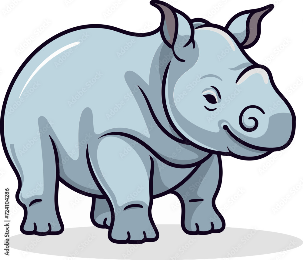 Rhino Vector Graphic for MerchandiseRhino Vector Background Pattern
