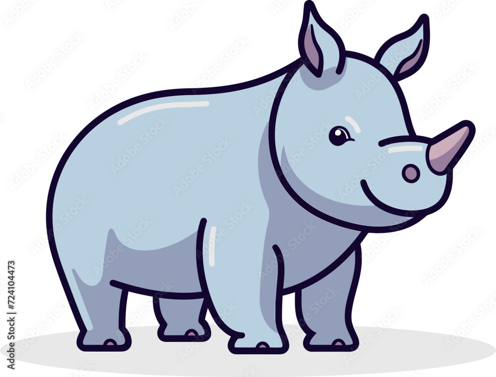 Rhino Vector Silhouette CollectionRhino Vector Illustration for Packaging