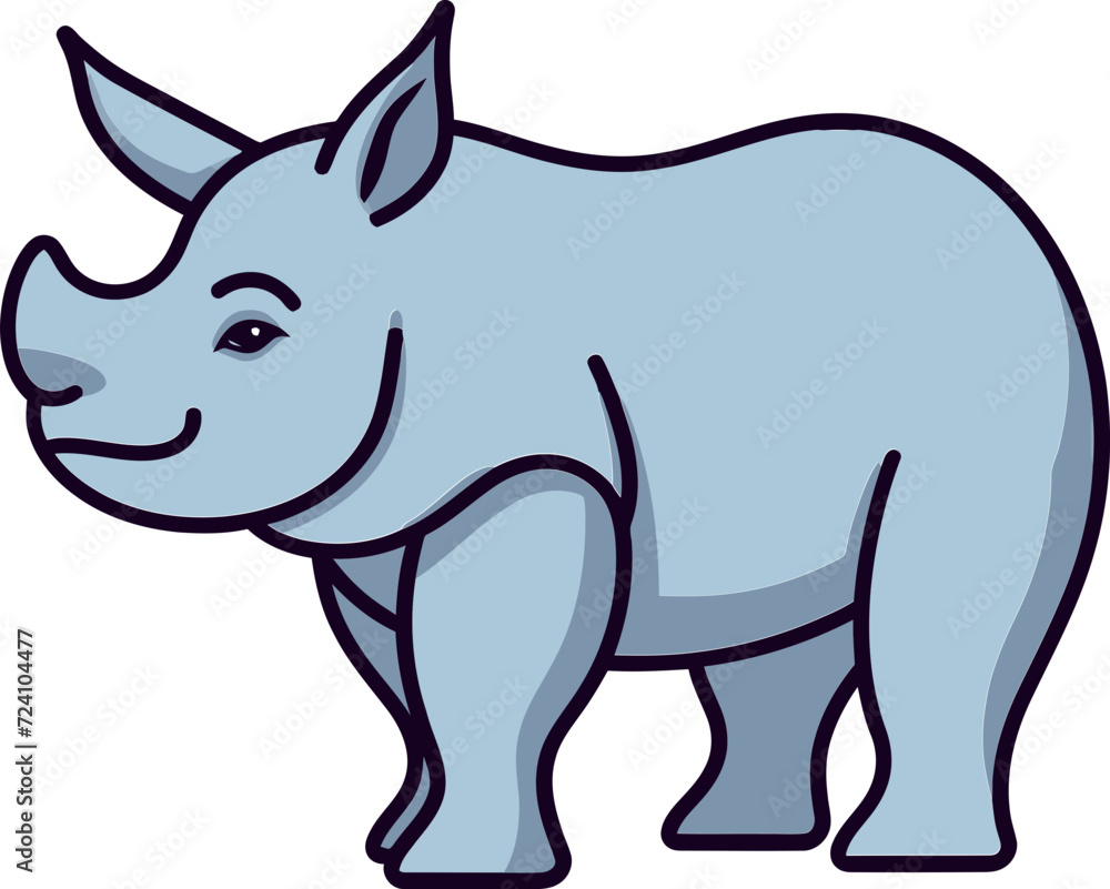 Rhino Vector Illustration for PackagingRhino Vector Logo Elements
