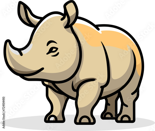 Rhino Vector Art PrintRhino Vector Art for Decals