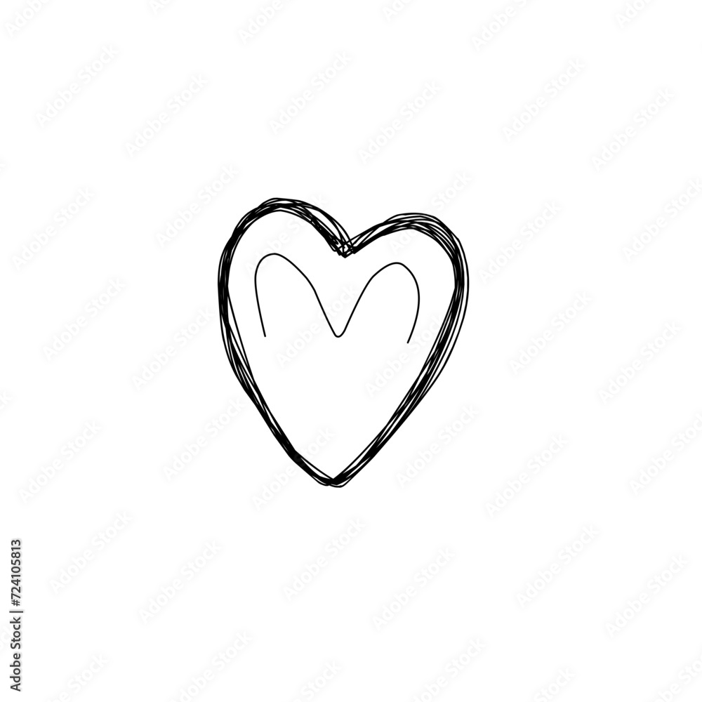 Heart One Line Drawing Heart One Line Drawing