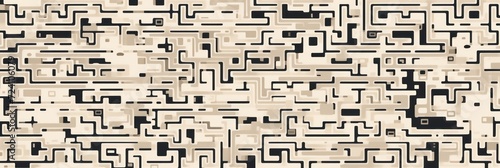 ivory microchip pattern  electronic pattern  vector illustration 