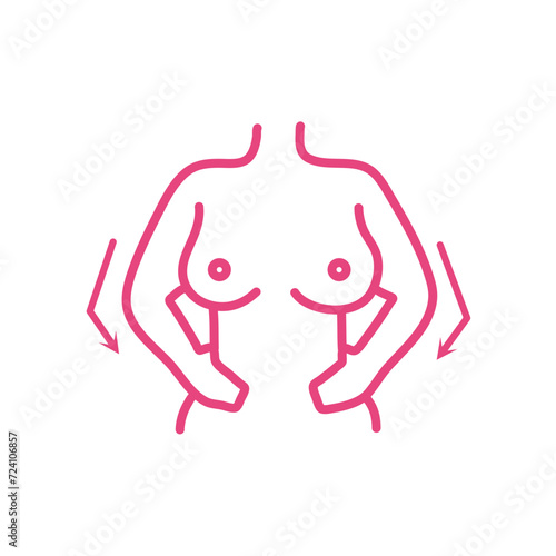 Hand drawn breast cancer prevention