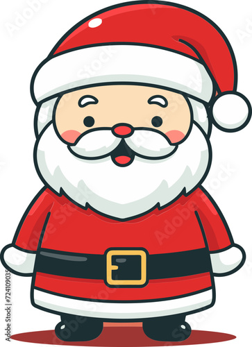 Santa Claus Vector Winter PosterSanta Claus Vector Holiday Decor