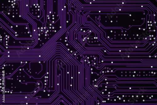 lavender microchip pattern, electronic pattern, vector illustration