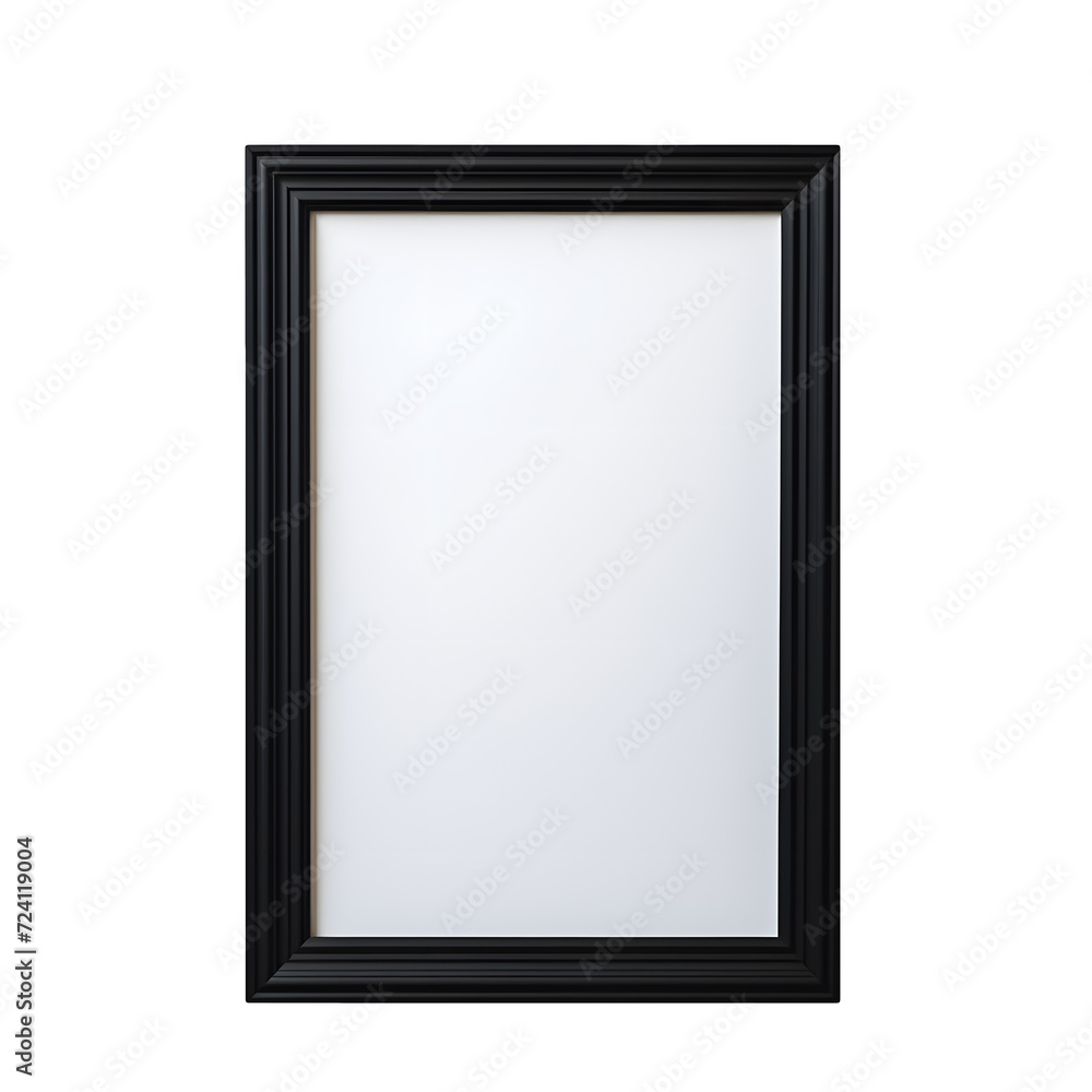 Photo of empty and clean frame for picture or image without background. Template for mockup Photo of empty and clean frame for picture or image without background. Template for mockup