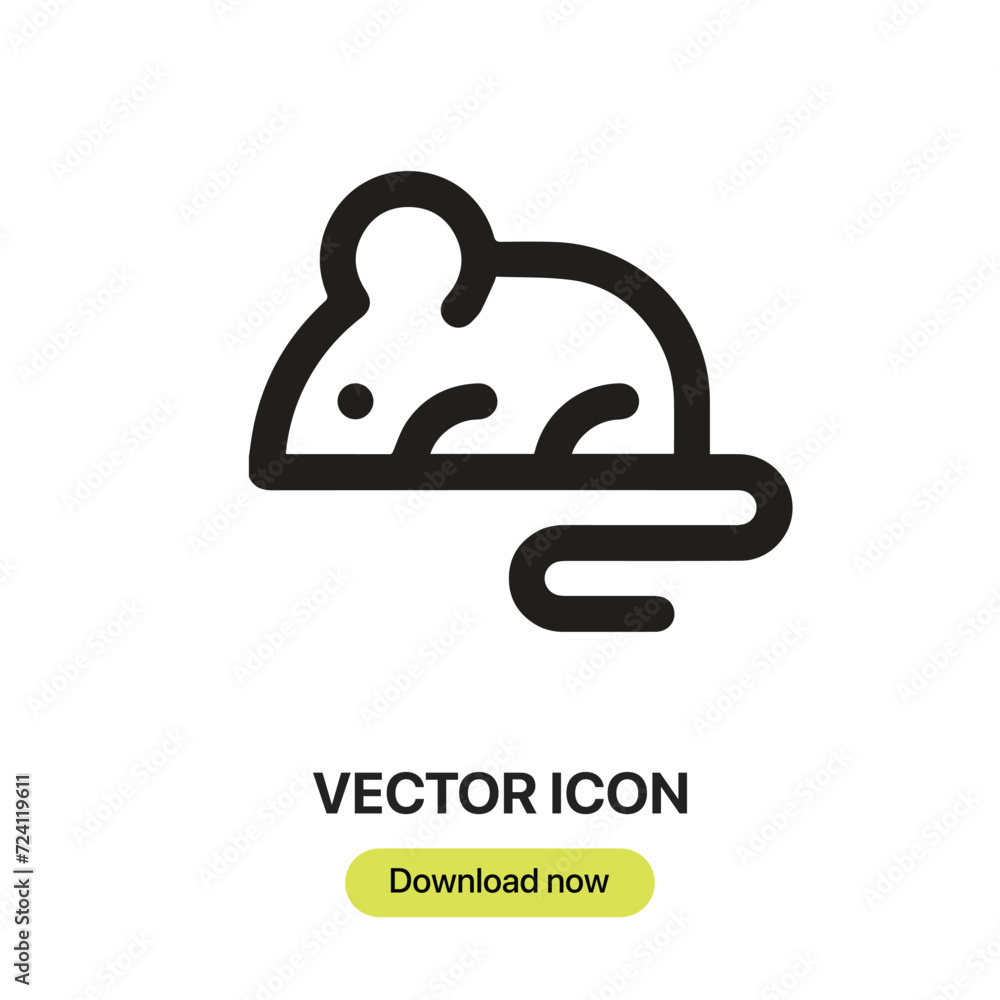 Mouse icon vector. Linear-style sign for mobile concept and web design. Mouse symbol illustration. Pixel vector graphics - Vector.
Mouse icon vector. Linear-style sign for mobile concept and web design. Mouse symbol illustration. Pixel vector graphics - Vector.