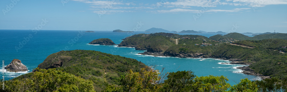 Beautiful coastal landscapes along the coast of the famous resort town of Buzios (Armação dos Búzios), Rio de Janeiro, Brazil Beautiful coastal landscapes along the coast of the famous resort town of Buzios (Armação dos Búzios), Rio de Janeiro, Brazil