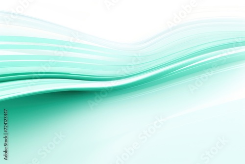 mint abstract horizontal technology lines on hi-tech future mint background 