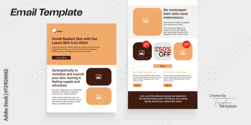 Skin Care Email newsletter design Newsletter Design 