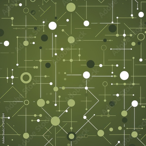 olive smooth background with some light grey infrastructure symbols and connections technology background