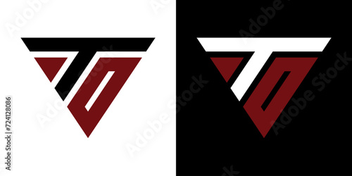 vector logo TO combination of triangles