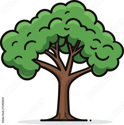 Vector Trees with GradientsElegant Tree Vector Artwork