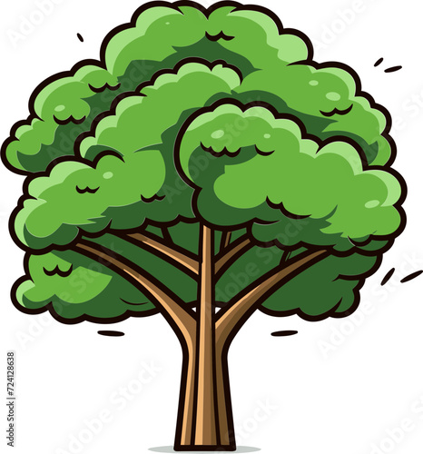 Chic Tree Vector GraphicsVector Trees in Surreal Scenes
