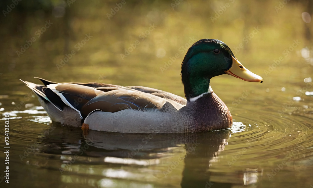 Obraz premium Duck in the water