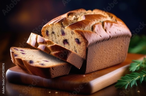 St. Patrick's Day, traditional Irish pastries, national Irish cuisine, Irish brown bread, malt bread photo
