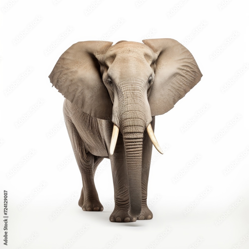 Fototapeta premium elephant isolated on white