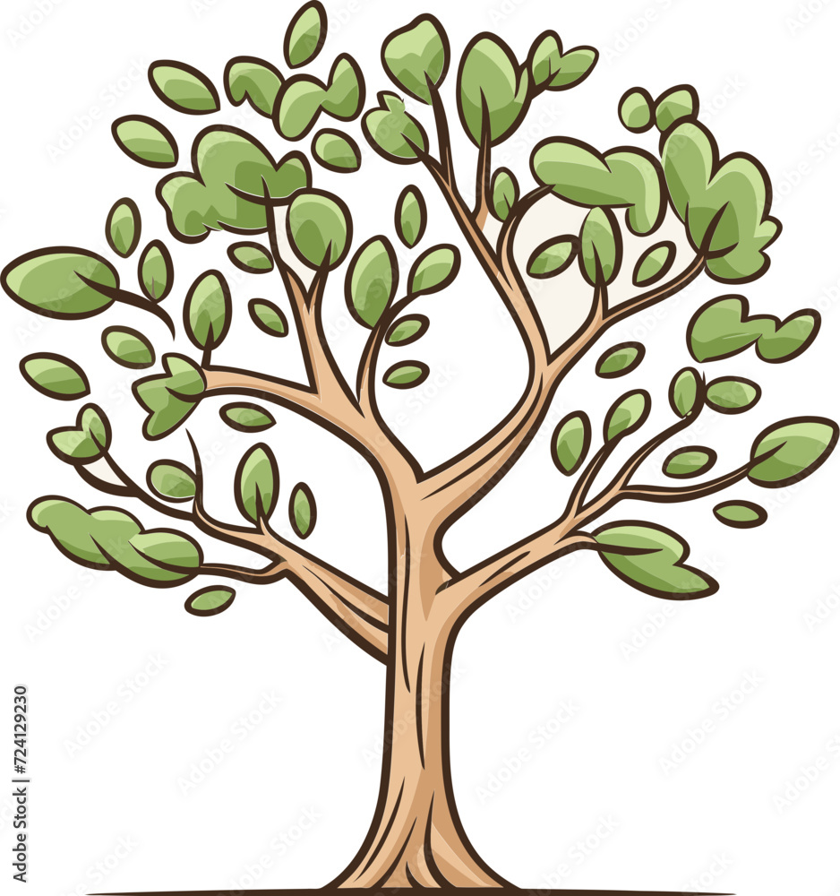 Abstract Tree Vector SymphonyGraceful Tree Vector Graphics