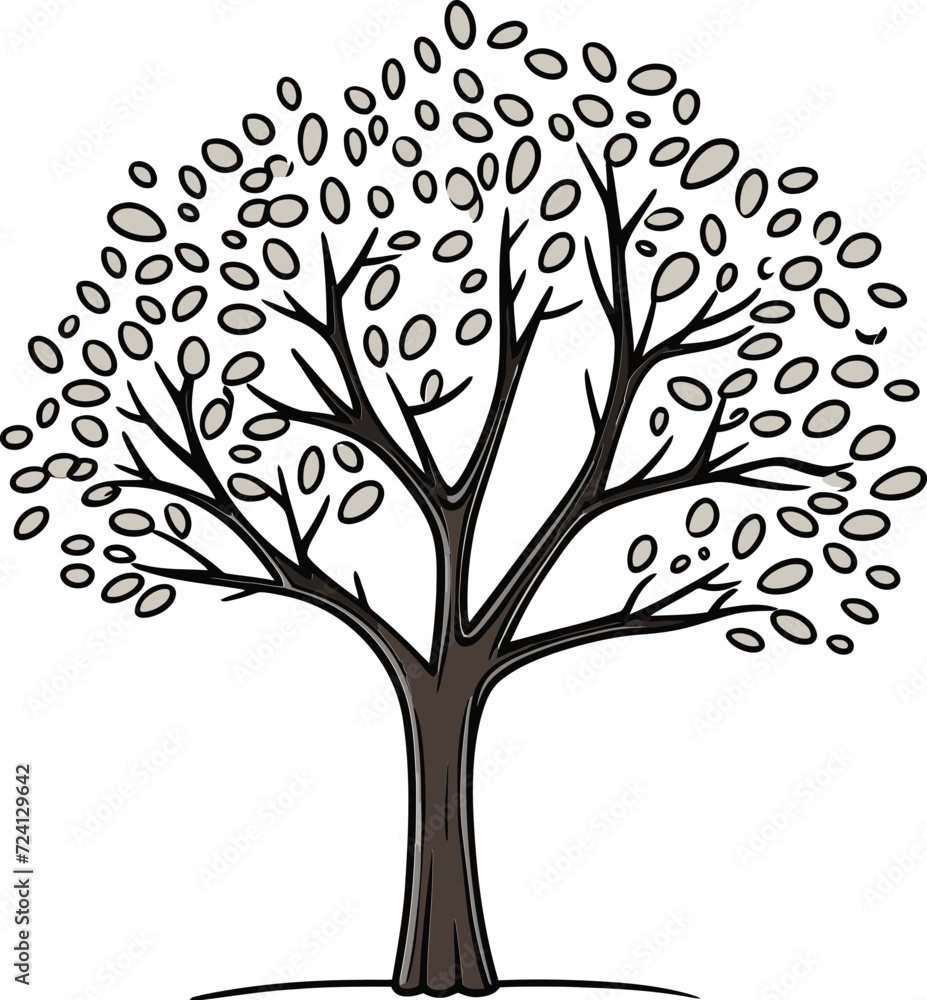 Artistic Tree Vector MeditationsEnigmatic Tree Vector Compositions
