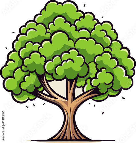 Whimsical Tree Vector FantasiesMystical Tree Vector Whispers
