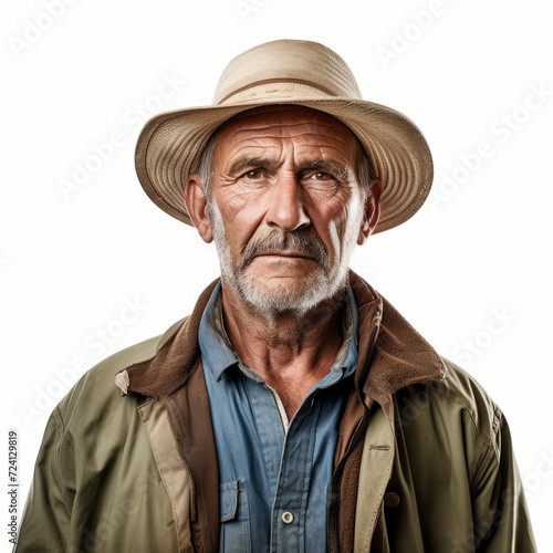old man with hat , farmer, cowboy
