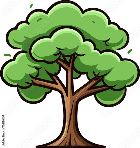 Tree Elements Vector PackTree Silhouette Vector Graphics