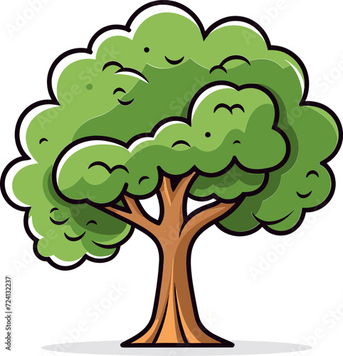 Lush Greenery Tree VectorsVector Tree Icons and Symbols