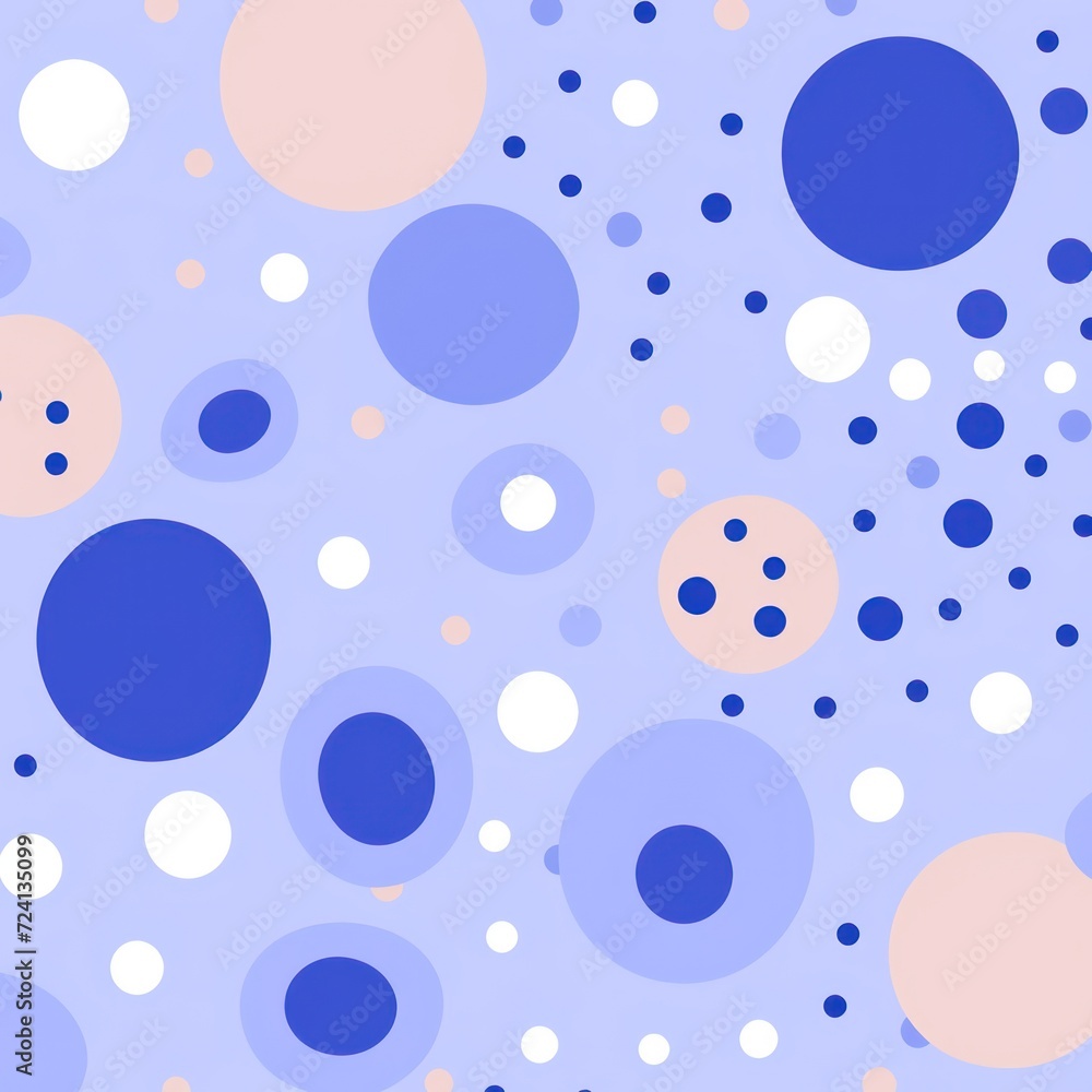 periwinkle polka dot, boho color palette, simple line, modern minimalist vector illustration pattern 
