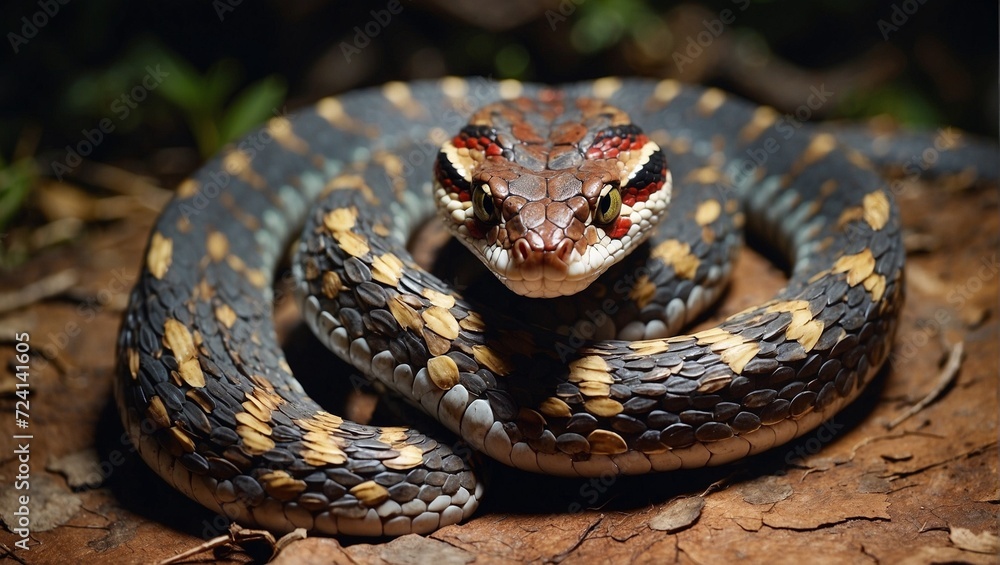 Obraz premium snake in the garden