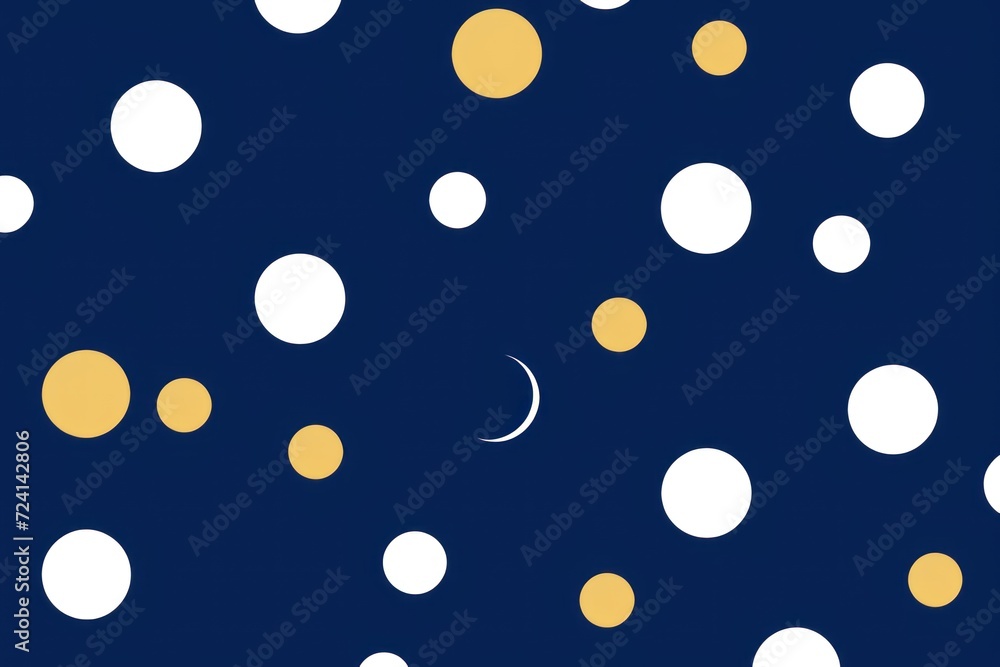 royalblue polka dot, boho color palette, simple line, modern minimalist vector illustration pattern 