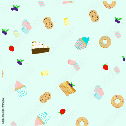 Pattern con dolci misti