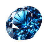 Backgroundless blue sapphire