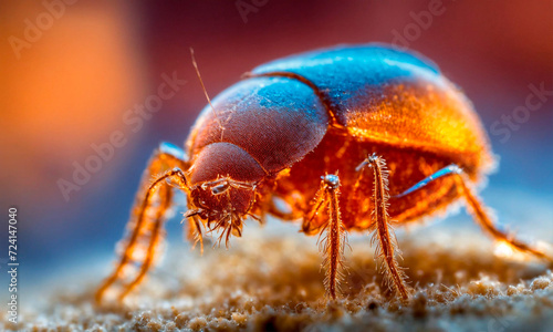 Tick close up insect. Selective focus. © yanadjan