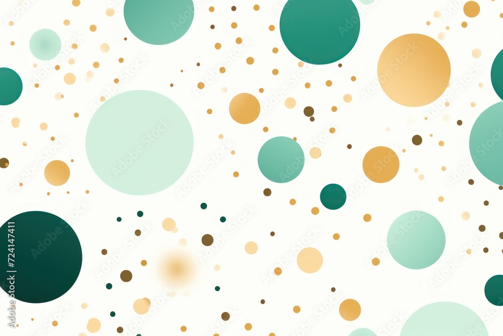 teal polka dot, boho color palette, simple line, modern minimalist vector illustration pattern