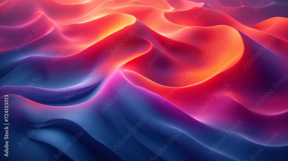 Obraz premium Abstract Background with Smooth Shapes Generative AI