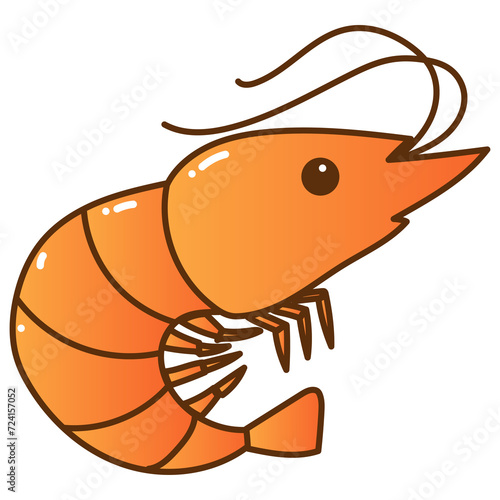 shrimp doodle cartoon