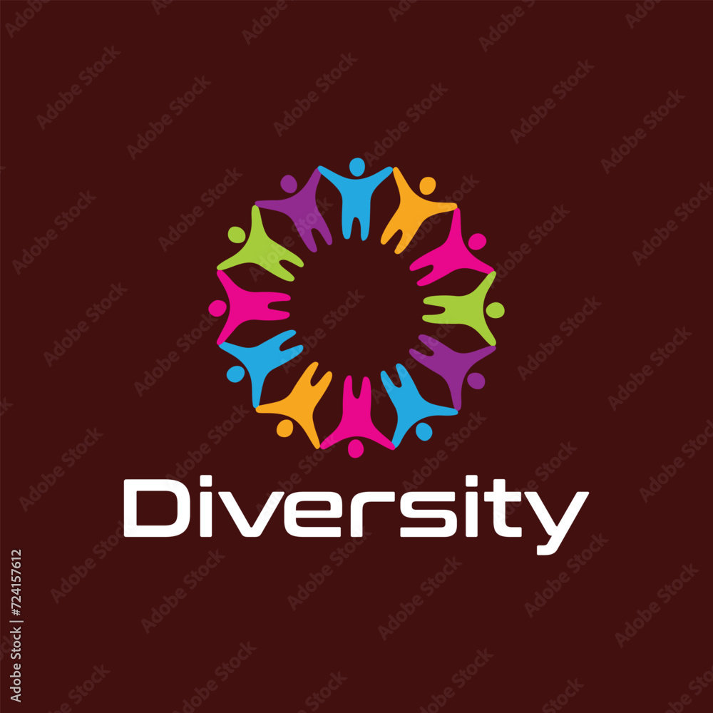 diversity helping logo design vector diversity helping logo design vector