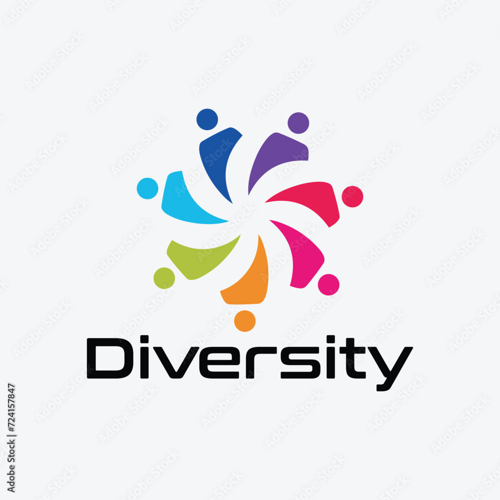 diversity helping logo design vector diversity helping logo design vector
