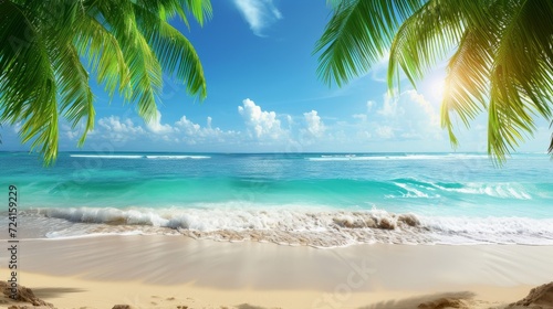 beautiful tropical beach landscape