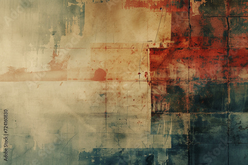 Wallpaper Mural An Abstract Vintage Background, Blending Hues of Greenish-Blue and Reddish-Brown, Serves as an Evocative Canvas for Themes Steeped in History or Echoes of The Past.

 Torontodigital.ca