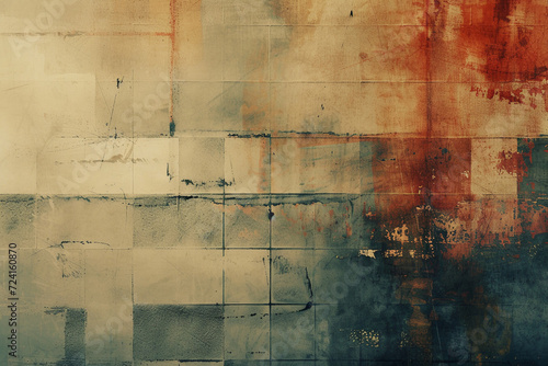 An Abstract Vintage Background, Blending Hues of Greenish-Blue and Reddish-Brown, Serves as an Evocative Canvas for Themes Steeped in History or Echoes of The Past.

