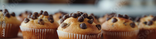 chocolate chip muffin photo