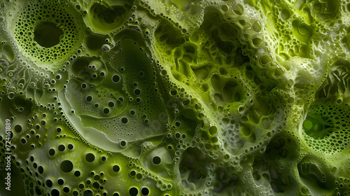 Close-Up of Green Plant With Bubbles