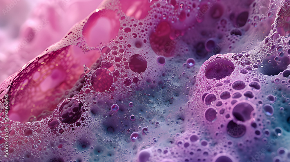 Close Up of Purple and Blue Substance With Swirling Patterns Close Up of Purple and Blue Substance With Swirling Patterns