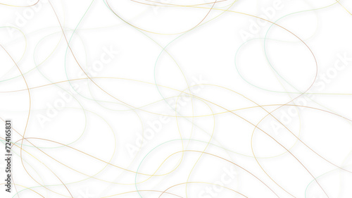 Random line pattern background. Decorative pattern with tangled curved lines. Random chaotic lines abstract geometric pattern vector background.